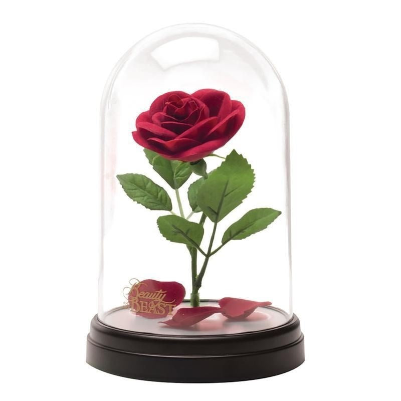 PALADONE DISNEY LA BELLA E LA BESTIA ROSA INCANTATA LAMPADA