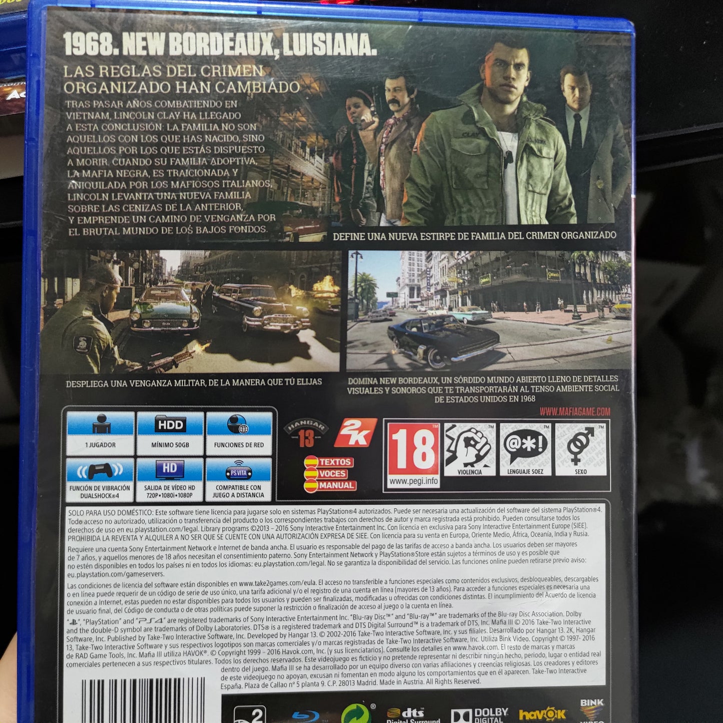Mafia 3 Ps4