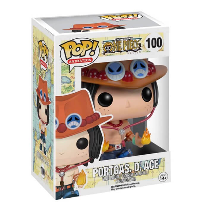 ONE PIECE - 100 PORTGAS. D.ACE 9CM Pop