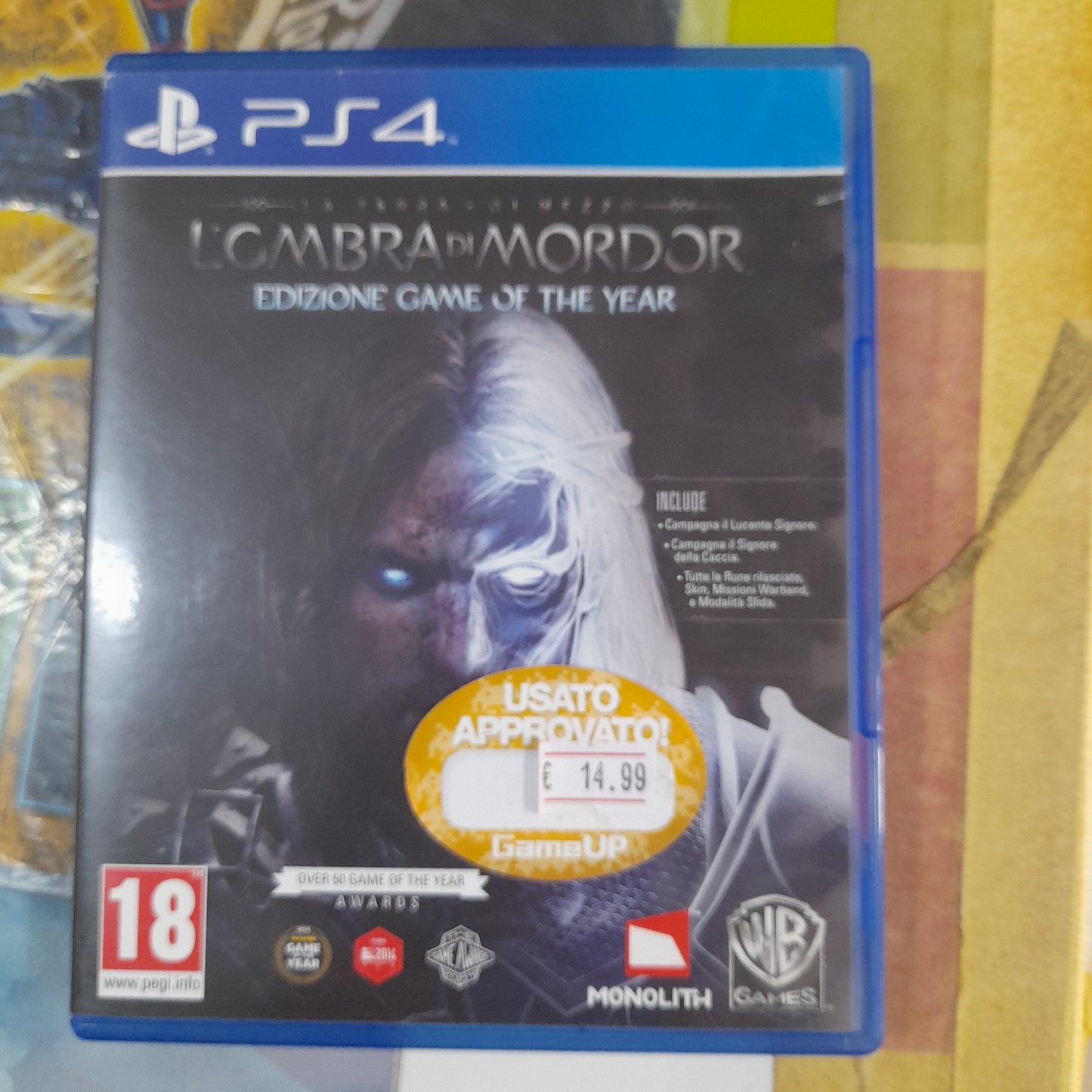 L'ombra di mordor goty Ps4