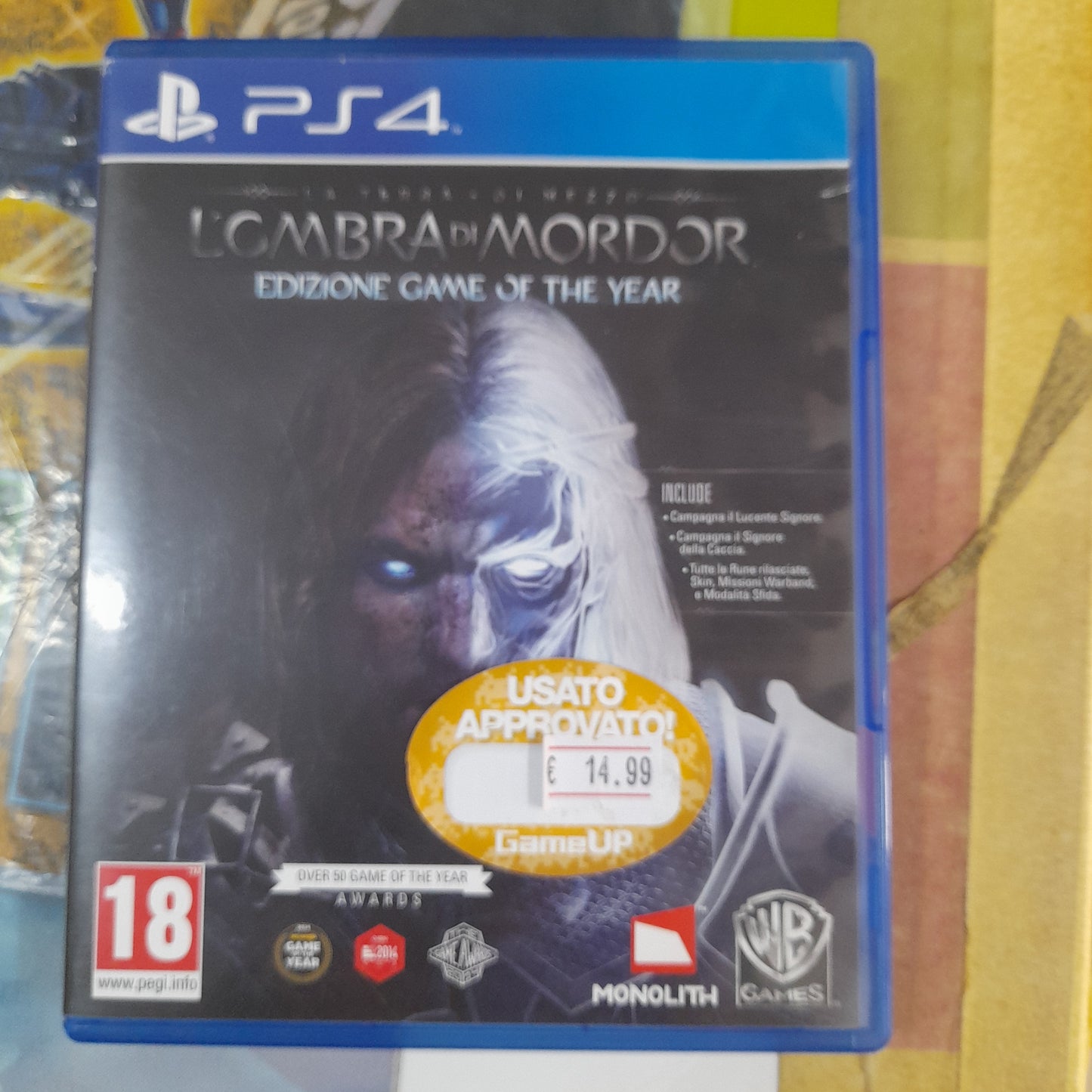 L'ombra di mordor goty Ps4