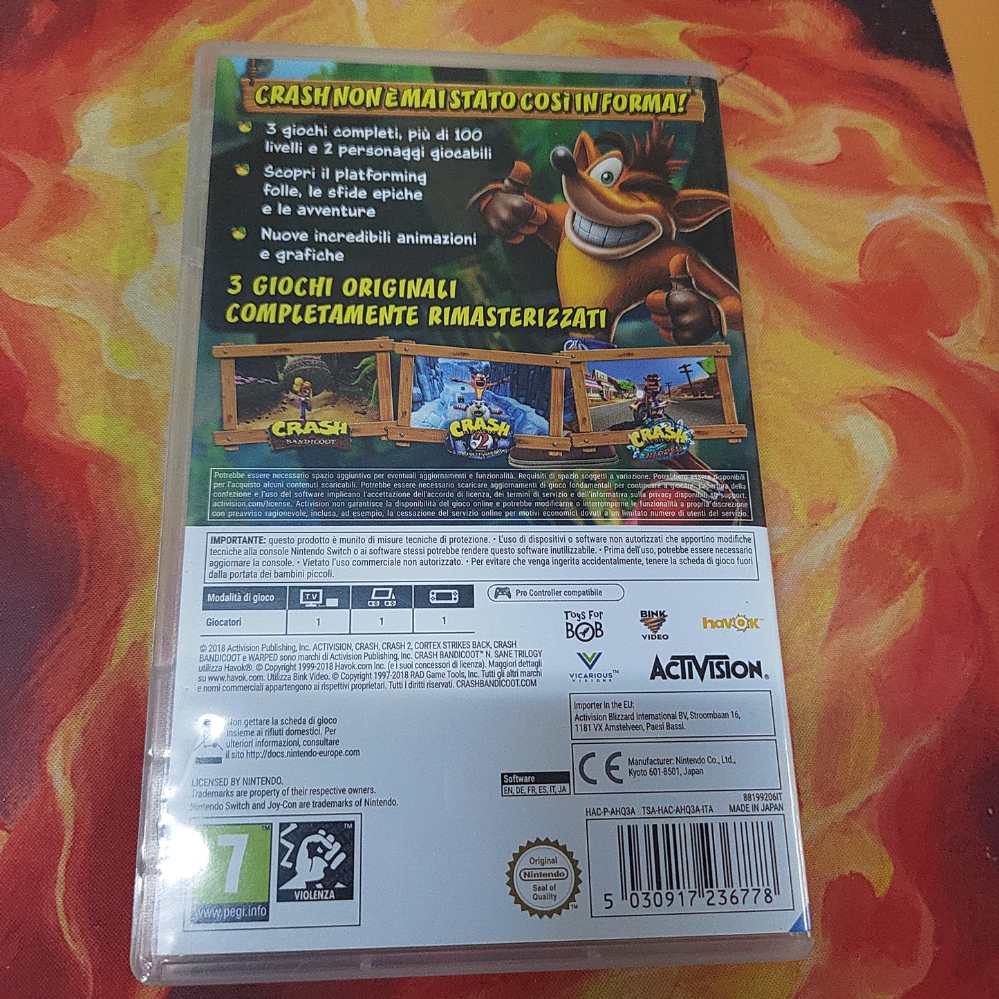Crash bandicoot N. Sane trilogy Switch