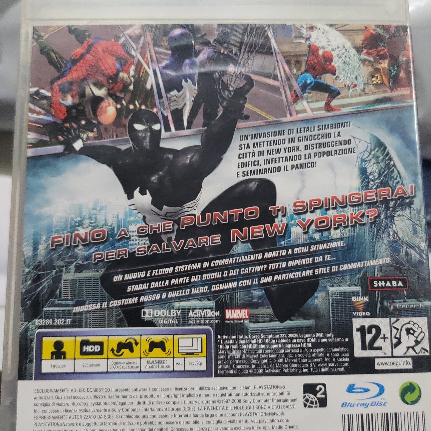 Spider-Man regno delle ombre Ps3