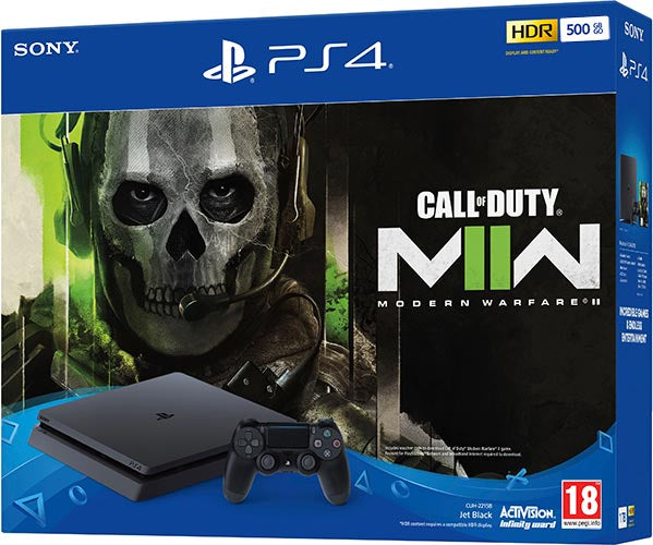 Playstation 4 500 GB F + Call of Duty: Modern Warfare 2 (Voucher) Ps4 Console