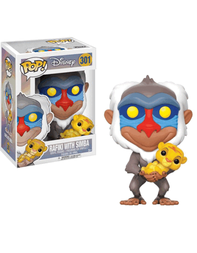 Disney: Il Re Leone - 301 Rafiki w/Simba 9Cm Pop