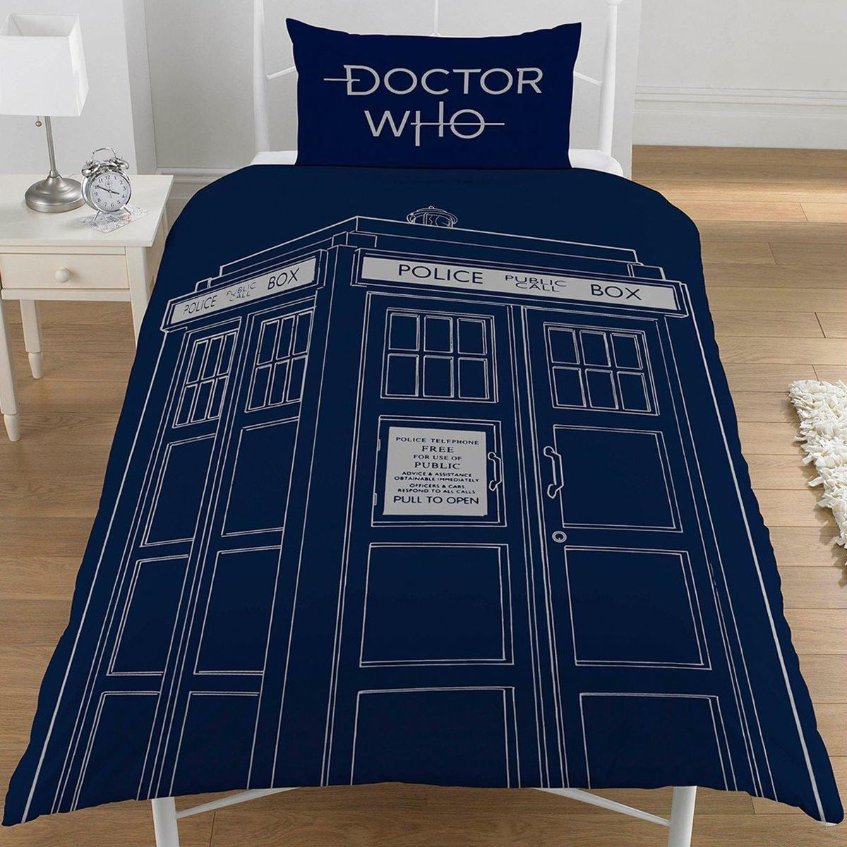 DOCTOR WHO TARDIS COPRIPIUMONE SINGOLO (reversibile) + FEDERA