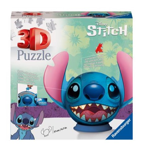 RAVENSBURGER STITCH - CON ORECCHIE3D PUZZLEBALL 72 PEZZI