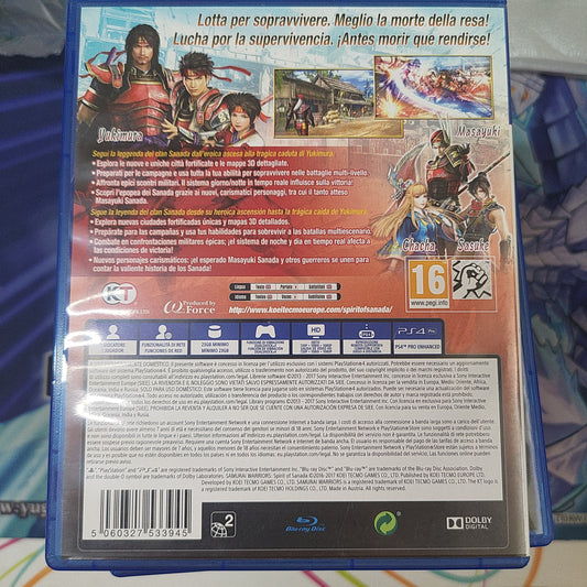 Samurai Warriors Spirit of Sanasa Ps4