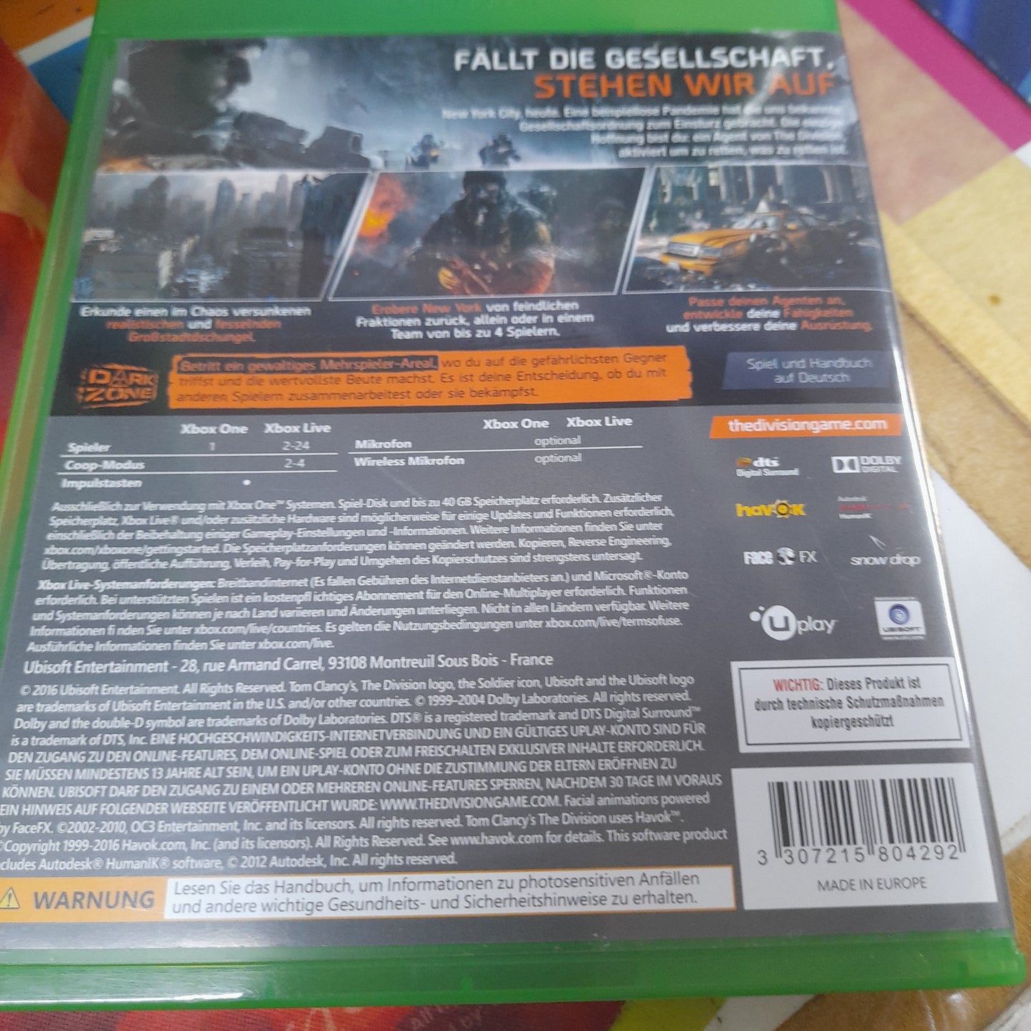 The division xboxone